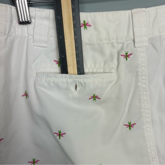 Lilly Pulitzer embroidered dragonfly cotton blend mini skirt size 8 white - Picture 9 of 12